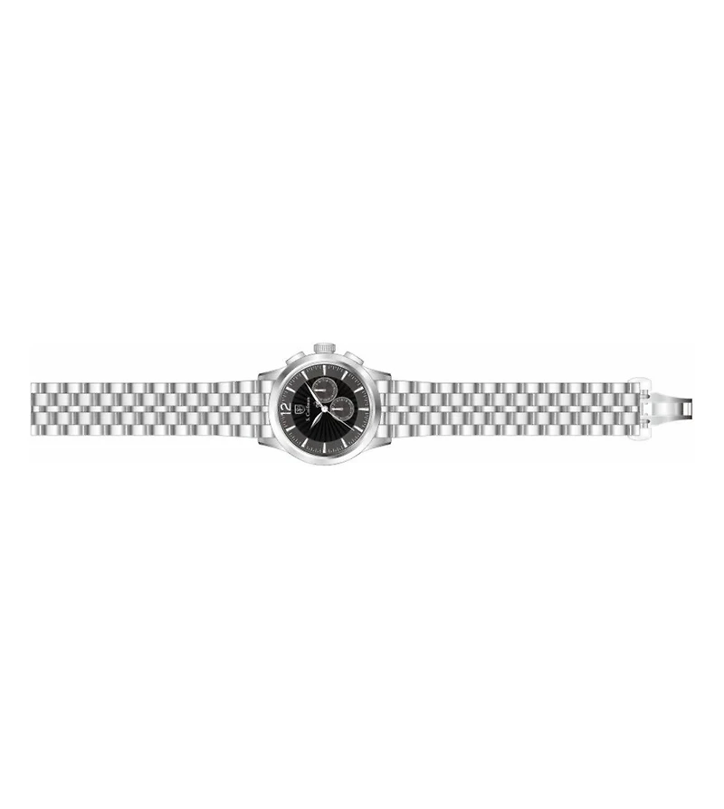 Invicta S.Coifman Men's Heritage Chronograph Dial Leather Strap Watch