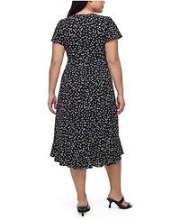 Torrid Plus Surplice Midi Dress