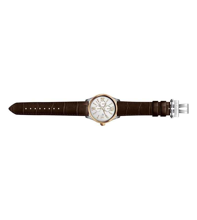 Invicta S.Coifman SC0088 Men's Chronograph Dial Leather Strap Watch