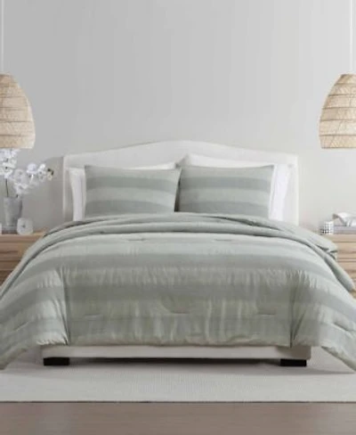 Palm Aire Harbor Waffle Stripe 3 Piece Comforter Sets