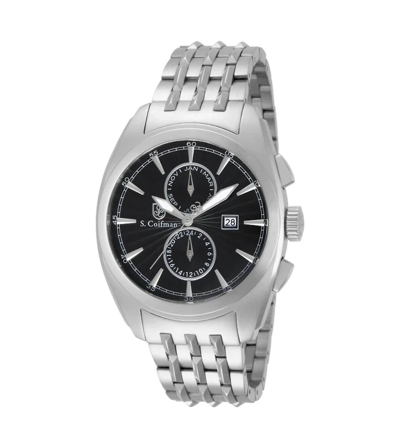 Invicta S.Coifman Men's Chronograph Dial Leather Strap Watch