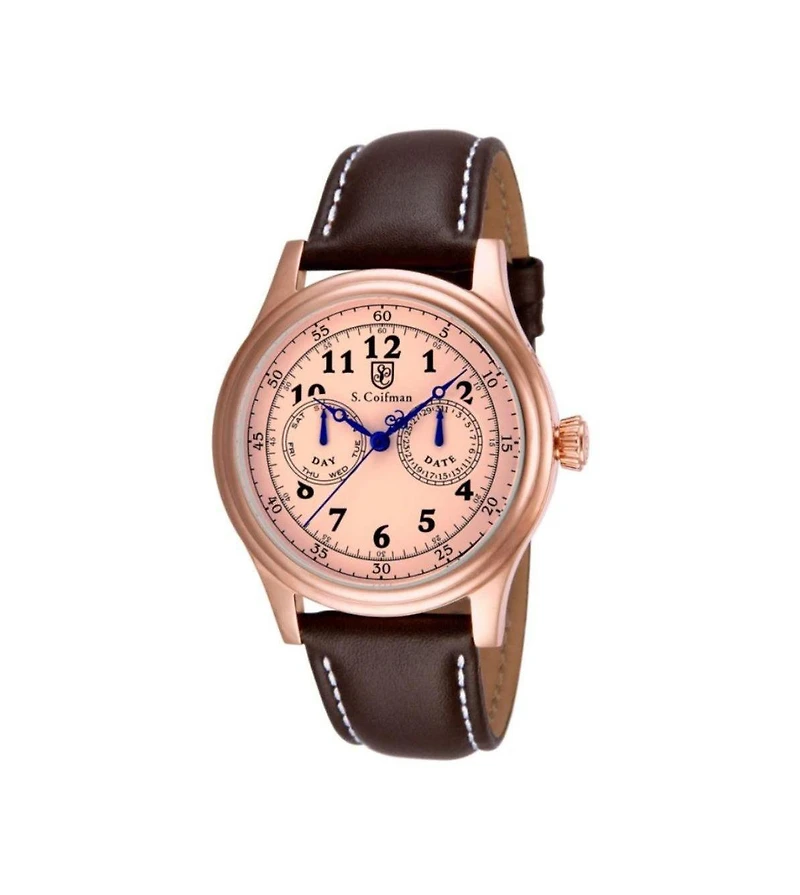 Invicta S.Coifman Men's Chronograph Dial Leather Strap Watch