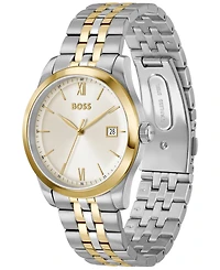 Hugo Boss Men's Langford Quartz Two-Tone Stainless Steel Watch 39mm