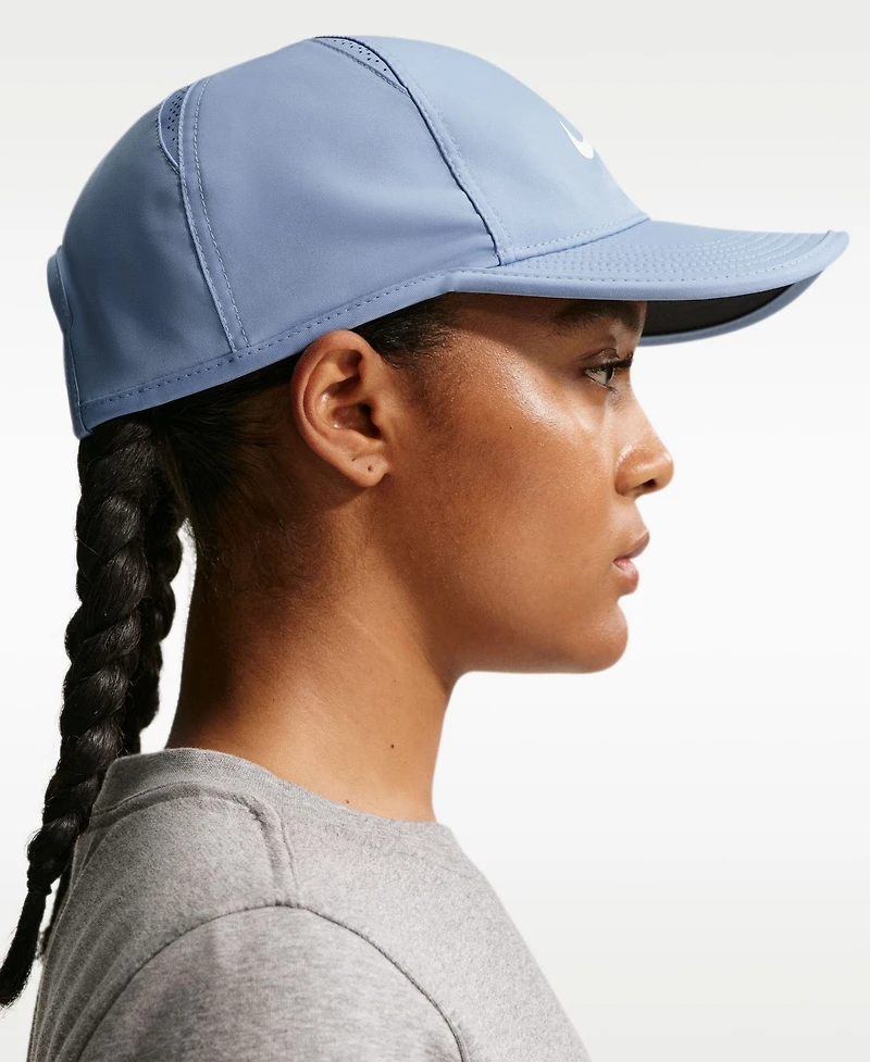 Men's and Women's Nike Blue Featherlight Dri-fit Club Adjustable Hat