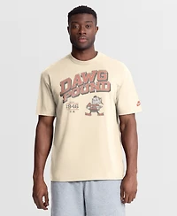 Nike Men's Natural Cleveland Browns Vintage Mod Blown Away Max90 T-Shirt