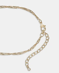 On 34th Crystal Stone Layered Necklace, 16"-20" + 3" extender, Macy's Exclusive