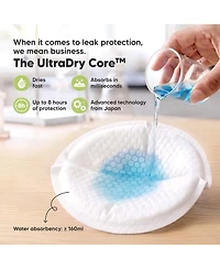 KeaBabies Women's Comfy Dry Disposable Nursing Pads, Breast Pads for Leaking Milk, Stay Dry, Soft, Absorbent Breastfeeding