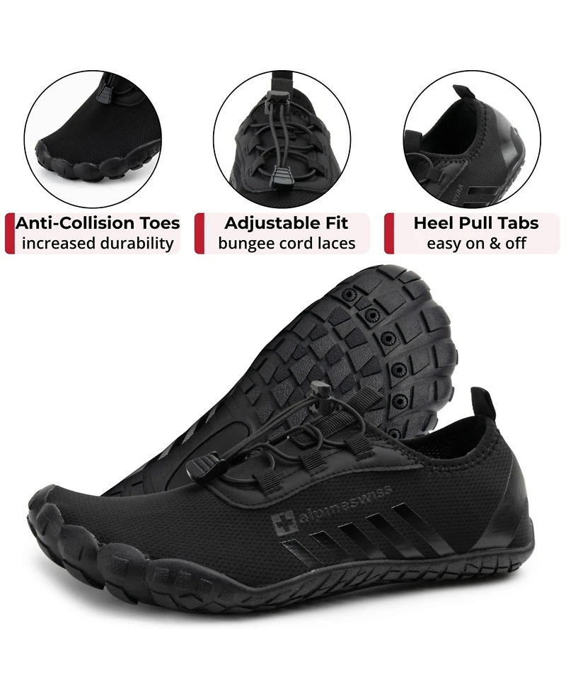 Alpine Swiss Odin Men's Quick-Dry Water Shoes Lightweight Non-Slip Beach Barefoot Sneakers
