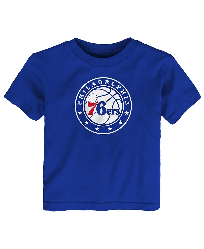 Toddler Outerstuff Royal Philadelphia 76ers Primary Logo T-Shirt