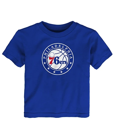 Toddler Outerstuff Royal Philadelphia 76ers Primary Logo T-Shirt