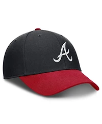 Nike Men's Navy/Red Atlanta Braves Dri-fit Club Adjustable Hat