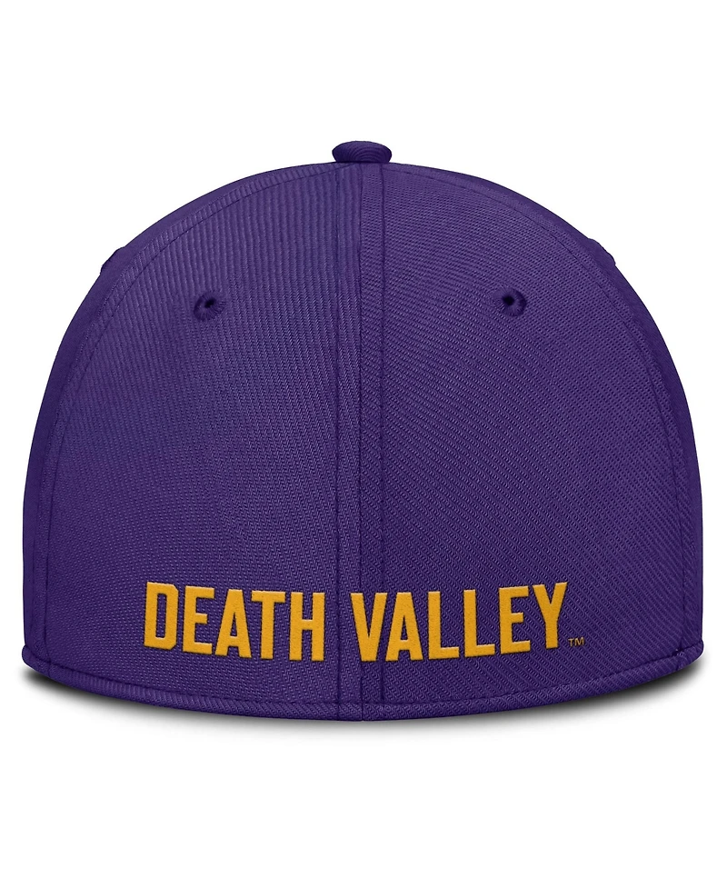 Men's Nike Purple Lsu Tigers Rise SwooshFlex Dri-fit Hat