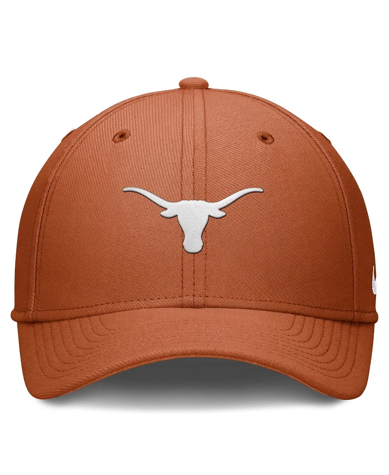 Men's Nike Texas Orange Longhorns Rise SwooshFlex Dri-fit Hat
