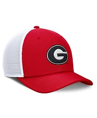 Nike Men's Red/White Georgia Bulldogs Rise Trucker Adjustable Hat