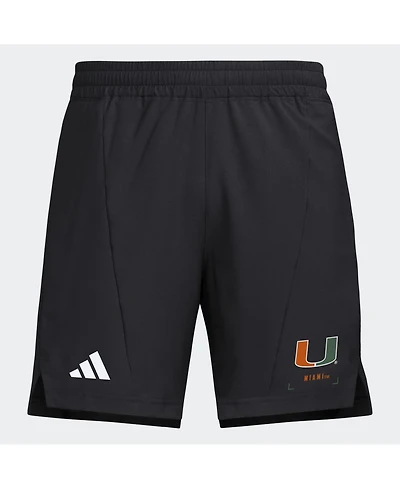 Men's adidas Black Miami Hurricanes D4T Shorts