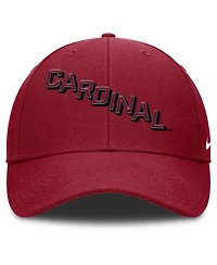 Nike Men's Cardinal Stanford Cardinal Slanted Primetime Rise Performance Adjustable Hat