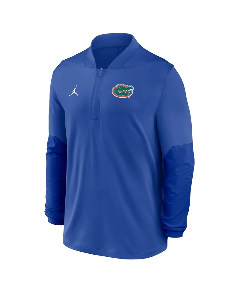 Jordan Men's Royal Florida Gators Sideline Dri-fit Half-Zip Pullover Sweatshirt