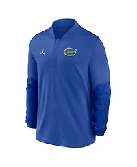 Jordan Men's Royal Florida Gators Sideline Dri-fit Half-Zip Pullover Sweatshirt