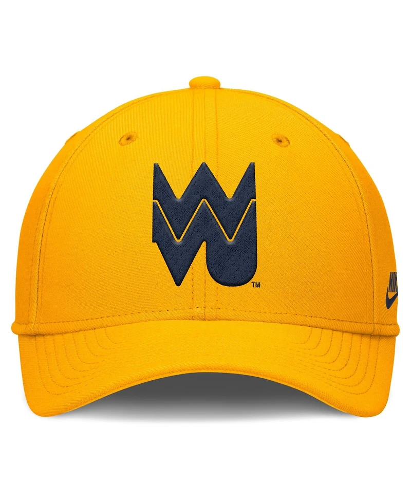 Nike Men's Gold West Virginia Mountaineers Rise Academic Dri-fit Flex Hat
