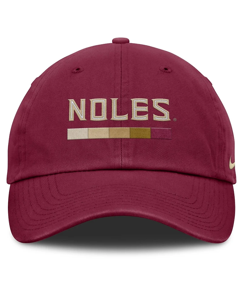Men's Nike Garnet Florida State Seminoles Club Campus Adjustable Hat