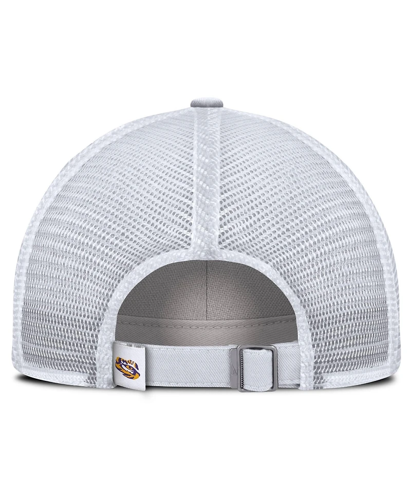 Nike Men's White Lsu Tigers Club Campus Trucker Adjustable Hat