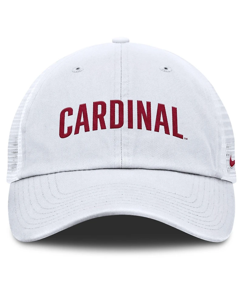 Nike Men's White Stanford Cardinal Club Campus Trucker Adjustable Hat