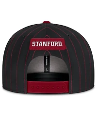 Men's Nike Black Stanford Cardinal 2026 Primetime Pin Stripe 2-Tone Snapback Hat