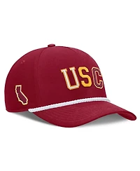 Men's and Women's Nike Crimson Usc Trojans 2026 Basketball Refresh 5-Panel Rope Rise Hat