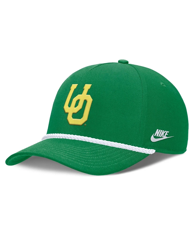 Men's and Women's Nike Green Oregon Ducks 2026 Basketball Refresh 5-Panel Rope Rise Hat
