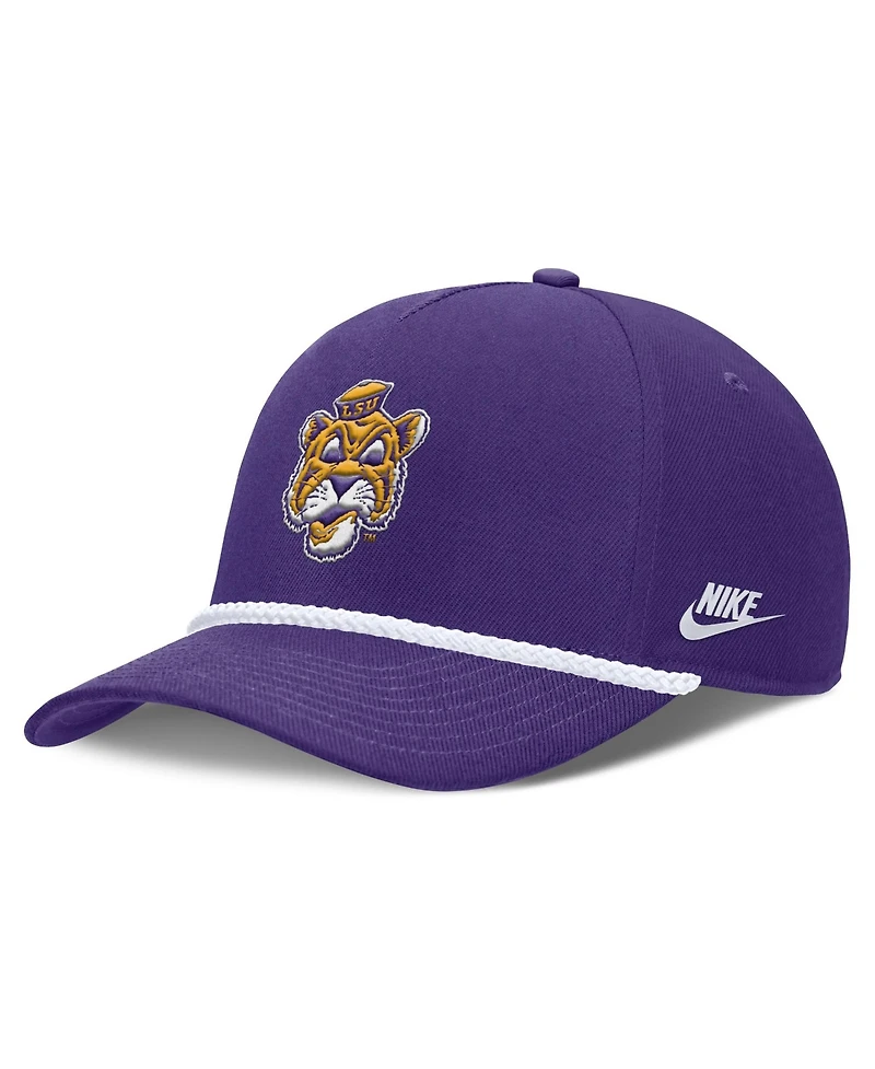 Men's and Women's Nike Purple Lsu Tigers 2026 Basketball Refresh 5-Panel Rope Rise Hat