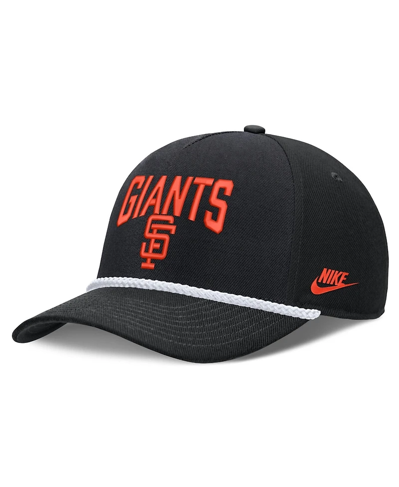 Men's Nike Black San Francisco Giants Cooperstown Rise Adjustable Hat