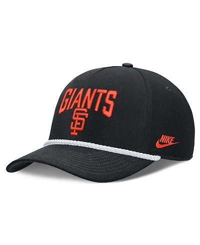 Men's Nike Black San Francisco Giants Cooperstown Rise Adjustable Hat