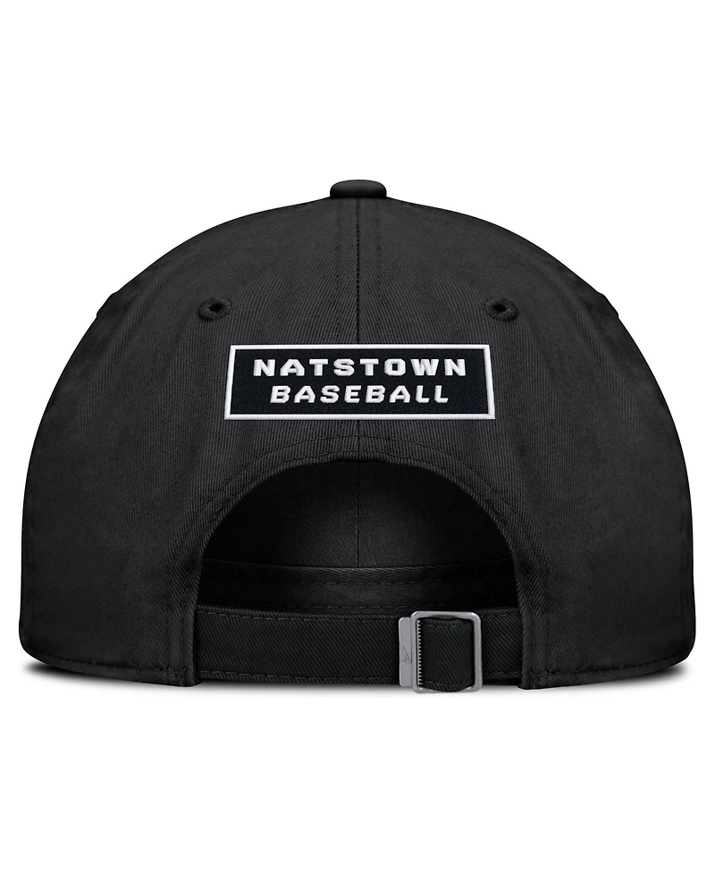 Men's Nike Black Washington Nationals Primetime Club Adjustable Hat