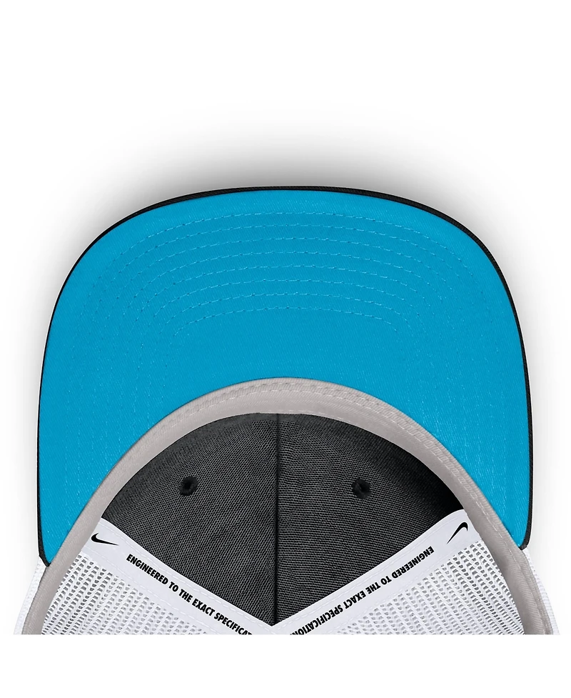 Men's Nike Black Miami Marlins Primetime Club Adjustable Trucker Hat