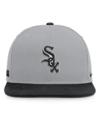Men's Nike Gray/Black Chicago White Sox Primetime Pro Dri-fit snapback Hat
