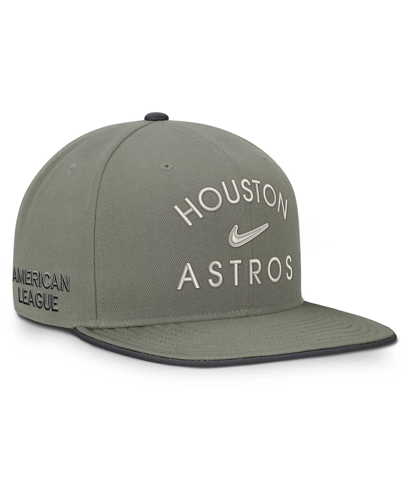 Men's Nike Olive Houston Astros Pro Dri-fit snapback Hat