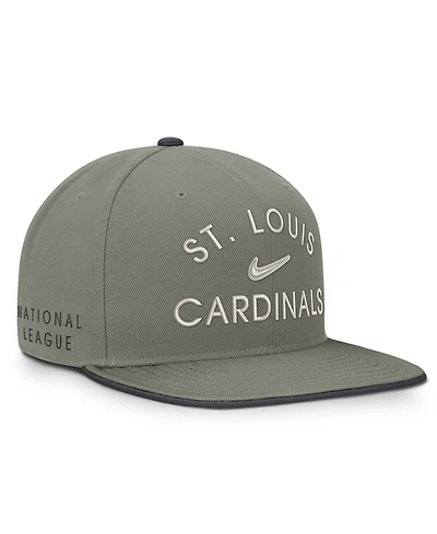Men's Nike Olive St. Louis Cardinals Pro Dri-fit snapback Hat