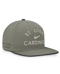 Men's Nike Olive St. Louis Cardinals Pro Dri-fit snapback Hat