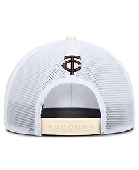 Men's Nike Natural/White Minnesota Twins Rise Dri-fit Trucker Adjustable Hat