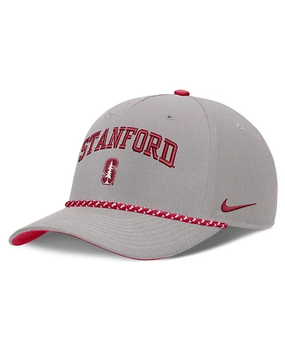 Men's and Women's Nike Gray Stanford Cardinal Primetime Rise Rope Adjustable Hat