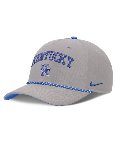 Nike Men's and Women's Gray Kentucky Wildcats Primetime Rise Rope Adjustable Hat