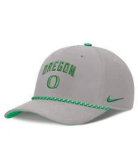 Men's and Women's Nike Gray Oregon Ducks Primetime Rise Rope Adjustable Hat