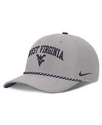 Nike Men's and Women's Gray West Virginia Mountaineers Primetime Rise Rope Adjustable Hat