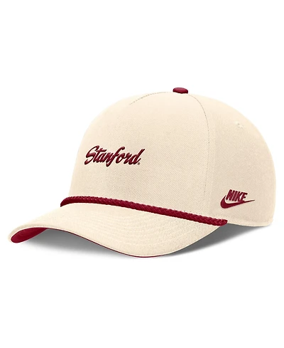 Men's and Women's Nike Natural Stanford Cardinal Legacy Vintage Rope Rise Adjustable Hat