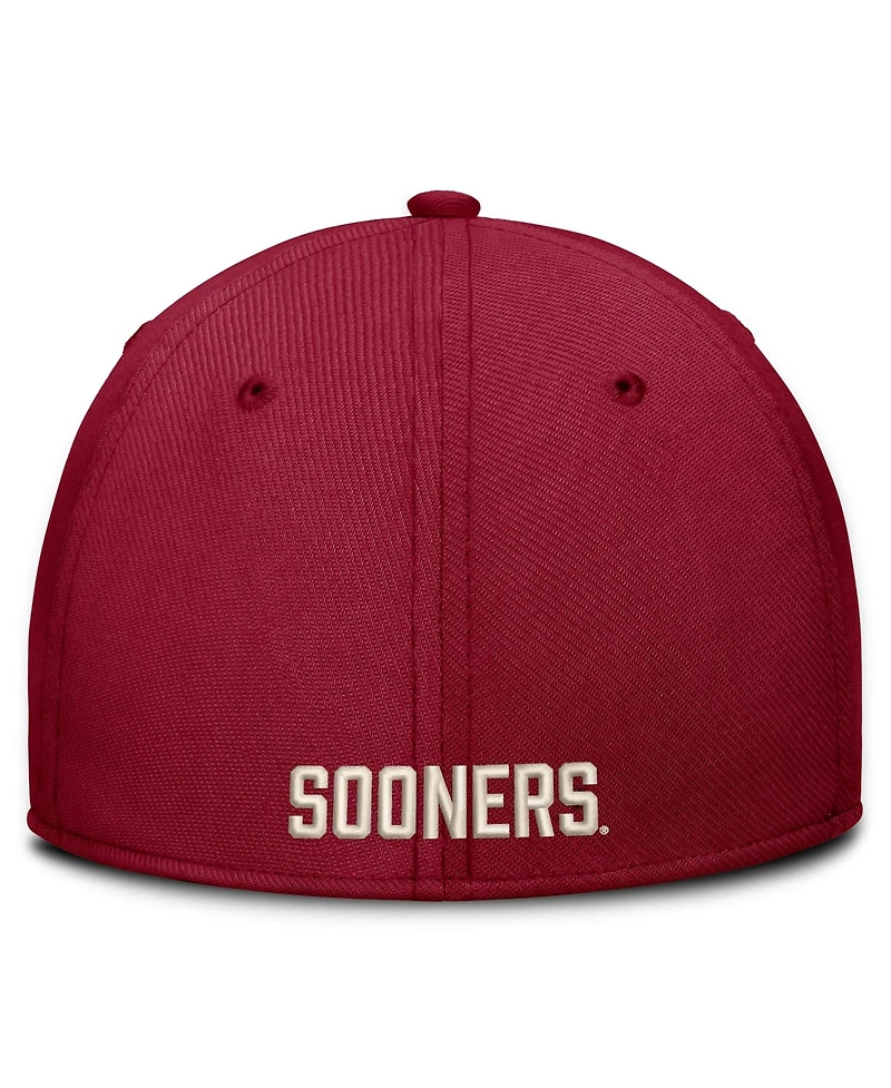 Nike Men's Crimson Oklahoma Sooners Dri-fit Vintage Rise Swooshflex Flex Hat