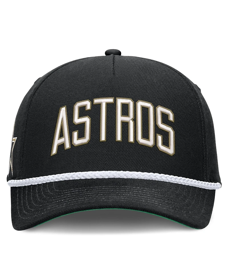 Men's Nike Black Houston Astros Cooperstown Collection Rise Adjustable Hat