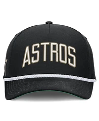 Men's Nike Black Houston Astros Cooperstown Collection Rise Adjustable Hat