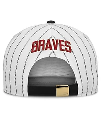 Men's Nike White/Black Atlanta Braves Cooperstown Collection Pro Adjustable Hat