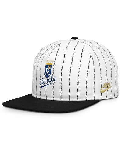 Men's Nike White/Black Kansas City Royals Cooperstown Collection Pro Adjustable Hat