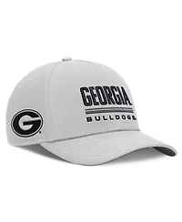 Nike Men's Gray Georgia Bulldogs 2026 Sideline Dri-fit Rise Adjustable Hat